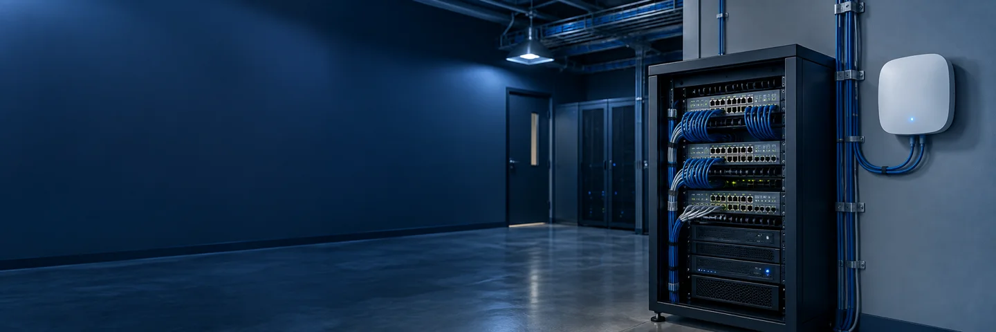 Switches de rede e Wi-Fi em ambiente profissional